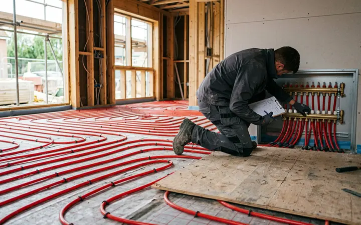Poradnik inwestora — Checklist przed zalaniem posadzek: co sprawdzic w instalacjach? (sobbud24)