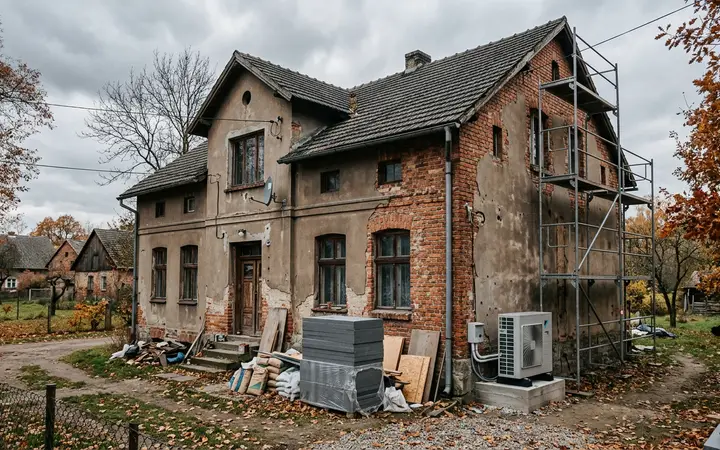 Pompy ciepła i dotacje — Czy pompa ciepła w starym domu ma sens? (sobbud24)