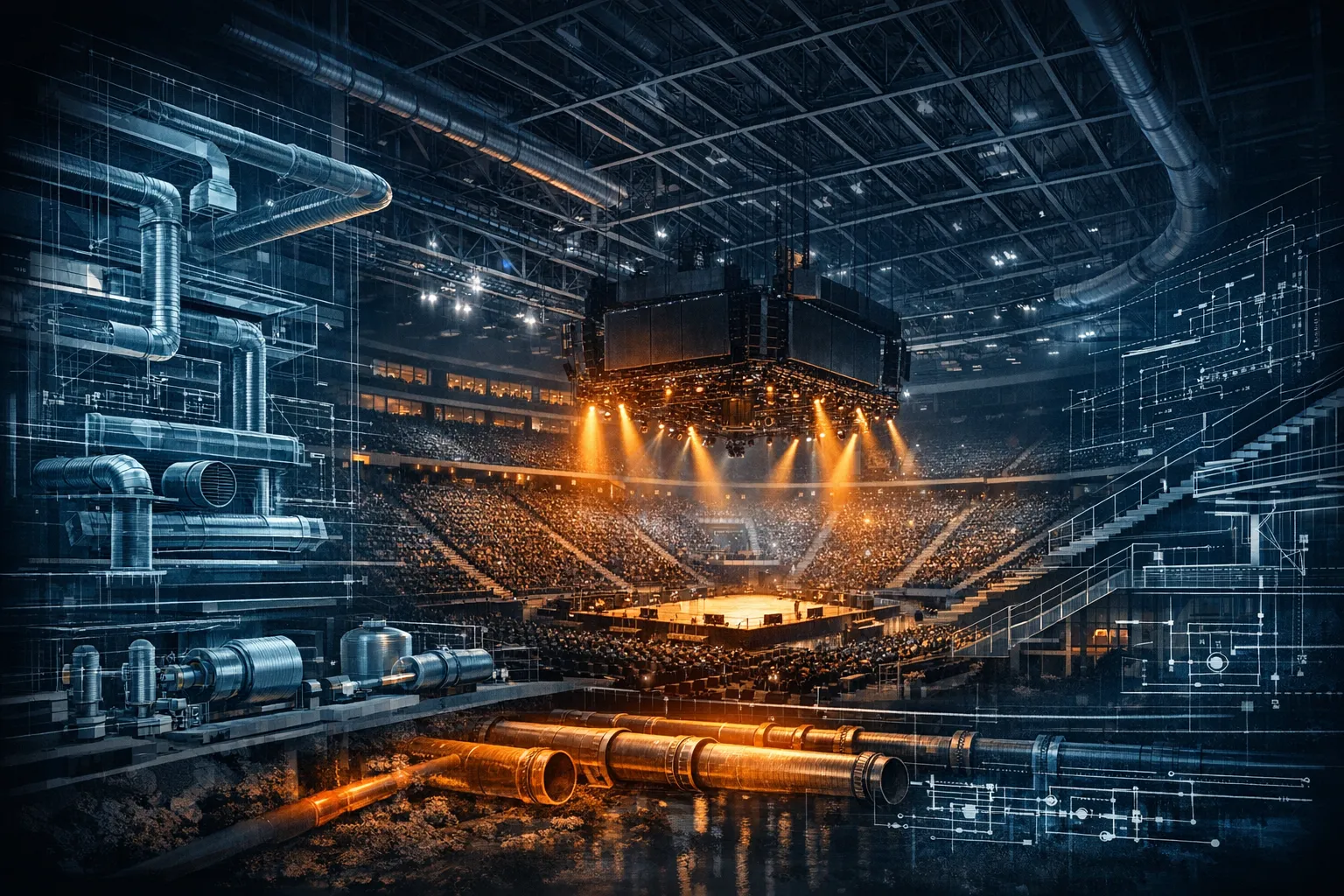 Duzy obiekt widowiskowy jako wizual premium case study dla sobbud24